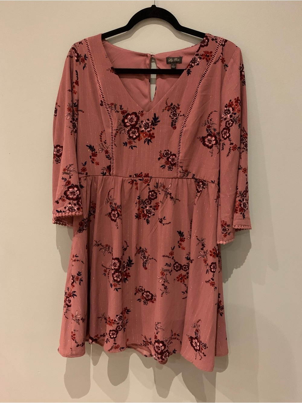 Lily Rose Women’s Pink Floral Dress